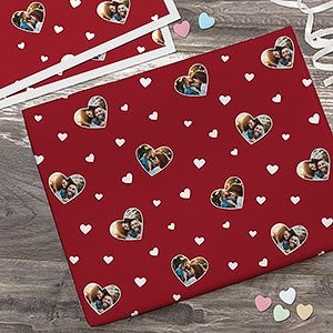 My Valentine Personalized Photo Wrapping Paper Sheets - Set of 3 - 27774-S