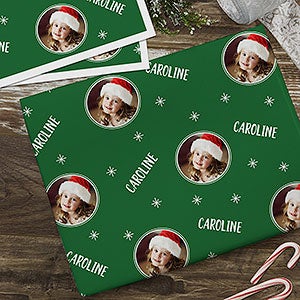 Holiday Photo Personalized Wrapping Paper Sheets - Set of 3 - 27775-S