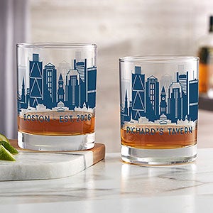 Boston 14oz. Personalized Printed Whiskey Glass - 27786