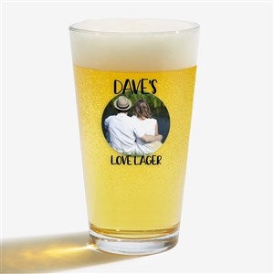 Photo Message For Couple Personalized 16oz. Pint Glass - 27805-PG