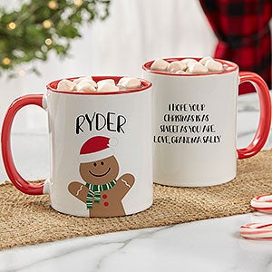 Snow Couple Personalized Christmas Coffee Mug Set