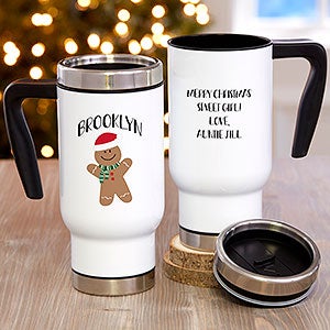 Baking Spirits Bright Personalized 14 oz. Commuter Travel Mug - 27816