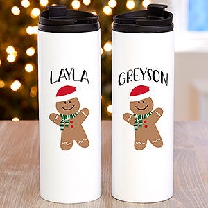 Baking Spirits Bright Personalized 16 oz. Travel Tumbler - 27817