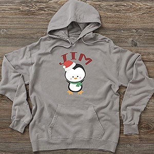 Holly Jolly Personalized Christmas Hanes ComfortWash Mens Hoodie - 27827-CWHS