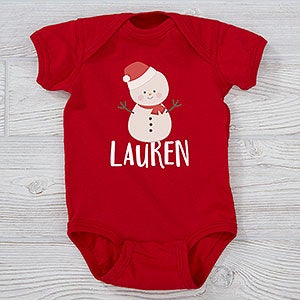Holly Jolly Characters Personalized Christmas Baby Bodysuit - 27830-CBB