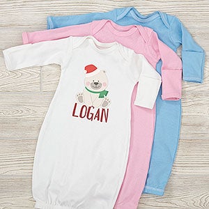 Holly Jolly Characters Personalized Christmas Baby Gown - 27830-G
