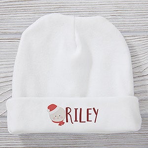 Holly Jolly Character Personalized Christmas Baby Hat - 27834