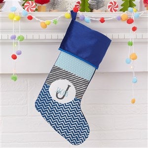 Yours Truly Personalized Blue Christmas Stockings - 27863-BL