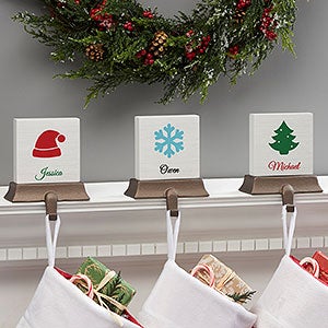 Choose Your Icon Personalized Christmas Stocking Holder - 27888