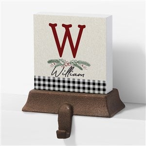 Festive Foliage Personalized Christmas Stocking Holder - 27890