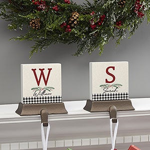 Festive Foliage Personalized Christmas Stocking Holder - 27890