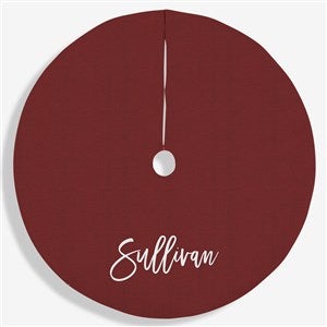 Scripty Name Personalized Christmas Tree Skirt - 27894