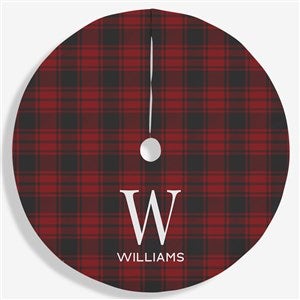 Christmas Plaid Personalized Christmas Tree Skirt - 27898