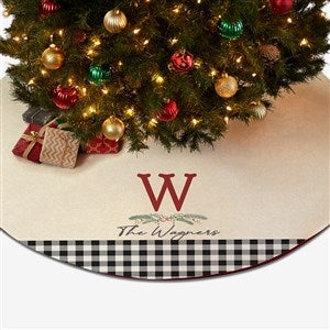 Festive Foliage Personalized Christmas Tree Skirt - 27899