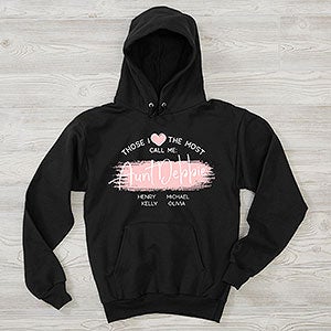My Favorite People Call Me Personalized Black Hooded Sweatshirt - 27907-BHS