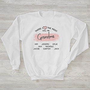 My Favorite People Call Me Personalized White Sweatshirt - 27907-WS