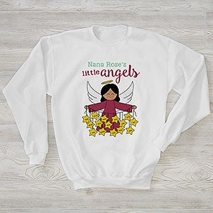 Her Lil Angels Personalized Hanes® Adult Crewneck Sweatshirt - 27940-WS