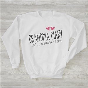 Grandma Established Personalized Hanes Crewneck Sweatshirt - 27945-WS