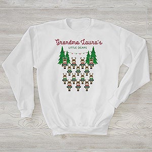 Reindeer Family Personalized Hanes Adult Crewneck Sweatshirt - 27950-WS