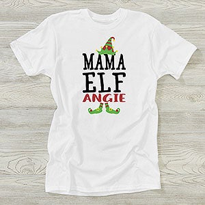 Christmas Elf Personalized Hanes® Adult T-Shirt - 27966-AT