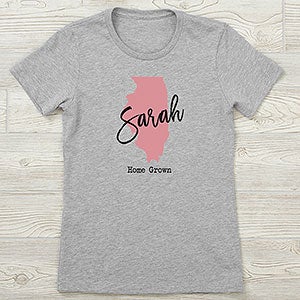 State Pride Personalized Ladies Next Level Fitted Tee - 27969-NL