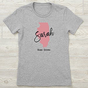 State Pride Personalized Ladies Next Level Fitted Tee - 27969-NL
