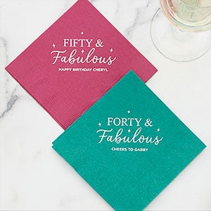 Birthday Personalized Cocktail Napkin - 27981D