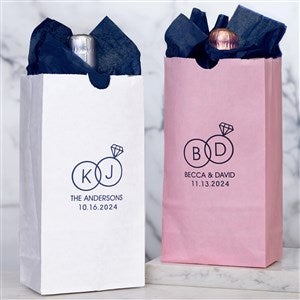 Wedding Rings Personalized Goodie Bag - 27991D