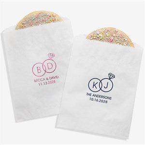 Wedding Rings Personalized Party Bag - 27997D
