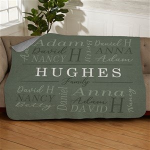 Family Is Everything Personalized 50x60 Quilted Blanket - 28026-Q