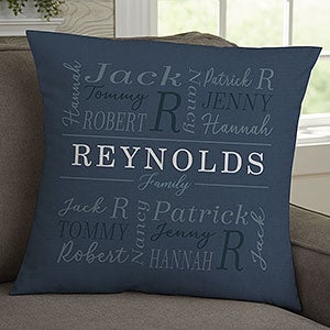 Family Is Everything Personalized 18-inch Throw Pillow - 28029-L