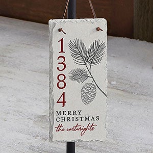 Festive Foliage Personalized Slate Plaque - 28048