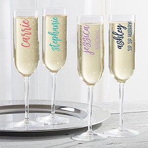 Scripty Style Personalized Luigi Bormioli® Champagne Flute - 28087