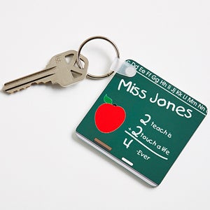 Chalkboard Teacher Personalized Keychain - 2810