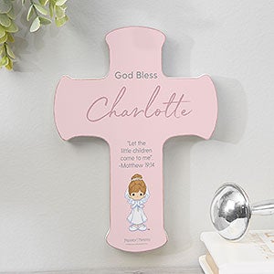 Precious Moments® Her First Communion Personalized Cross - 5x7 - 28107
