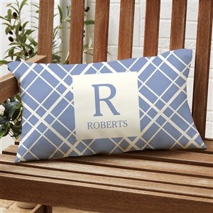 Modern Farmhouse Custom Pattern Lumbar Outdoor Throw Pillow - 12x22 - 28117-LB