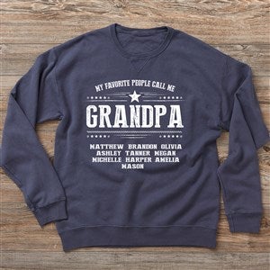 My Favorite People Call Me... Personalized Hanes® Adult ComfortWash™ Sweatshirt - 28129-CWS