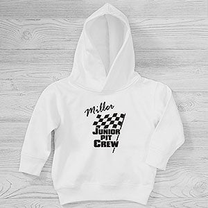 Pit Crew Personalized Toddler Hooded Sweatshirt - 28136-CTHS