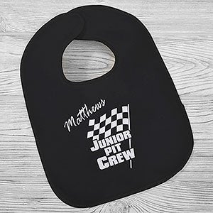 Pit Crew Personalized Baby Bib - 28137-B