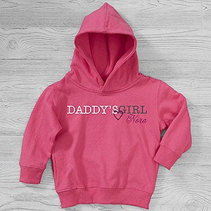Daddys Girl Personalized Toddler Hooded Sweatshirt - 28145-CTHS