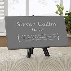 Lawyer Definition Personalized Canvas Print- 5½" x 11" - 28146