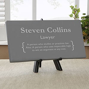 Lawyer Definition Personalized Canvas Print- 5½
