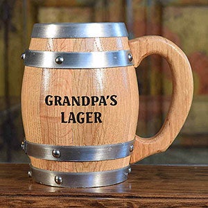 Write Your Own Personalized 16 oz. Oak Barrel Mug - 28167D