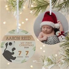 Precious Moments® Babys First Christmas Ornament - 3.75 Matte - 2 Sided - 28179-2L