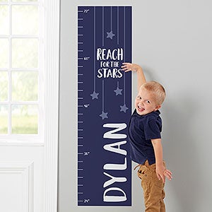 Personalized Kids Canvas Growth Chart Ballerina Growth Chart Banner Height Chart 