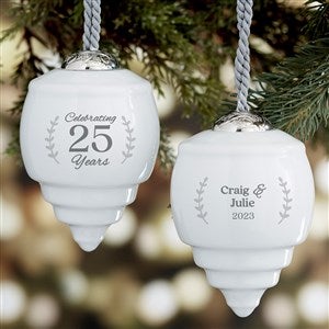 Anniversary Wishes Personalized Deluxe Drop Ornament - 28231