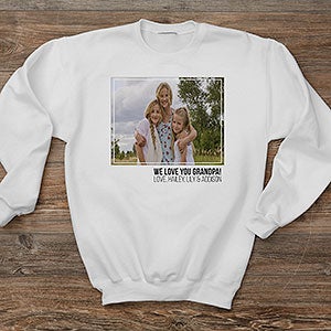 Photo For Him Personalized Hanes® Adult Crewneck Sweatshirt - 28252-S