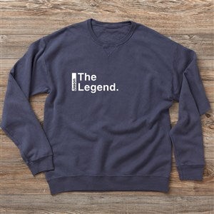 The Legend Continues Personalized Hanes ComfortWash Sweatshirt - 28258-CWS
