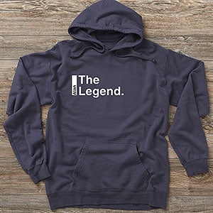 The Legend Continues Personalized Hanes® Adult ComfortWash™ Hoodie - 28258S-CWHS