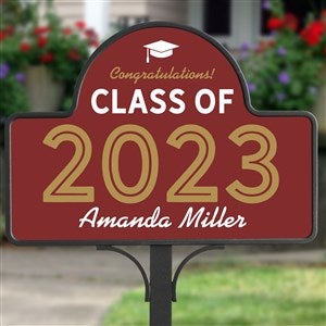 Graduating Class Of Personalized Magnetic Garden Sign - 28259
